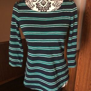 Navy Banana Republic Striped top